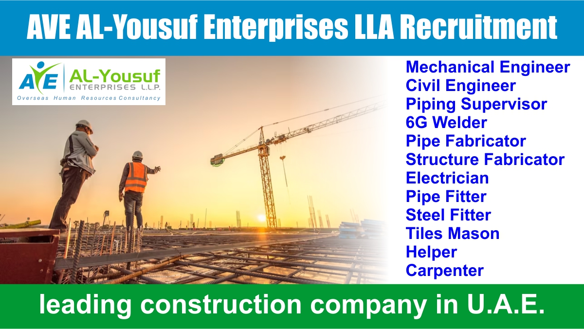 AVE AL-Yousuf Enterprises LLA Recruitment 2024