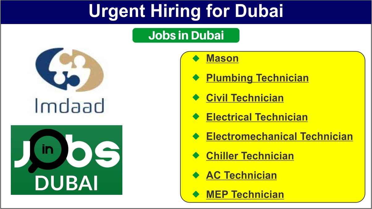 Urgent Hiring for Dubai