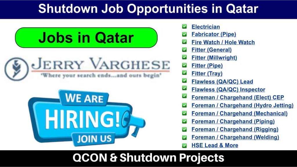Shutdown Job Opportunities in Qatar