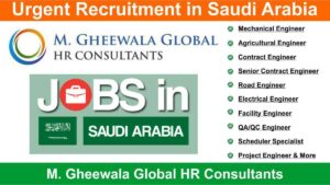 Urgent Recruitment in Saudi Arabia