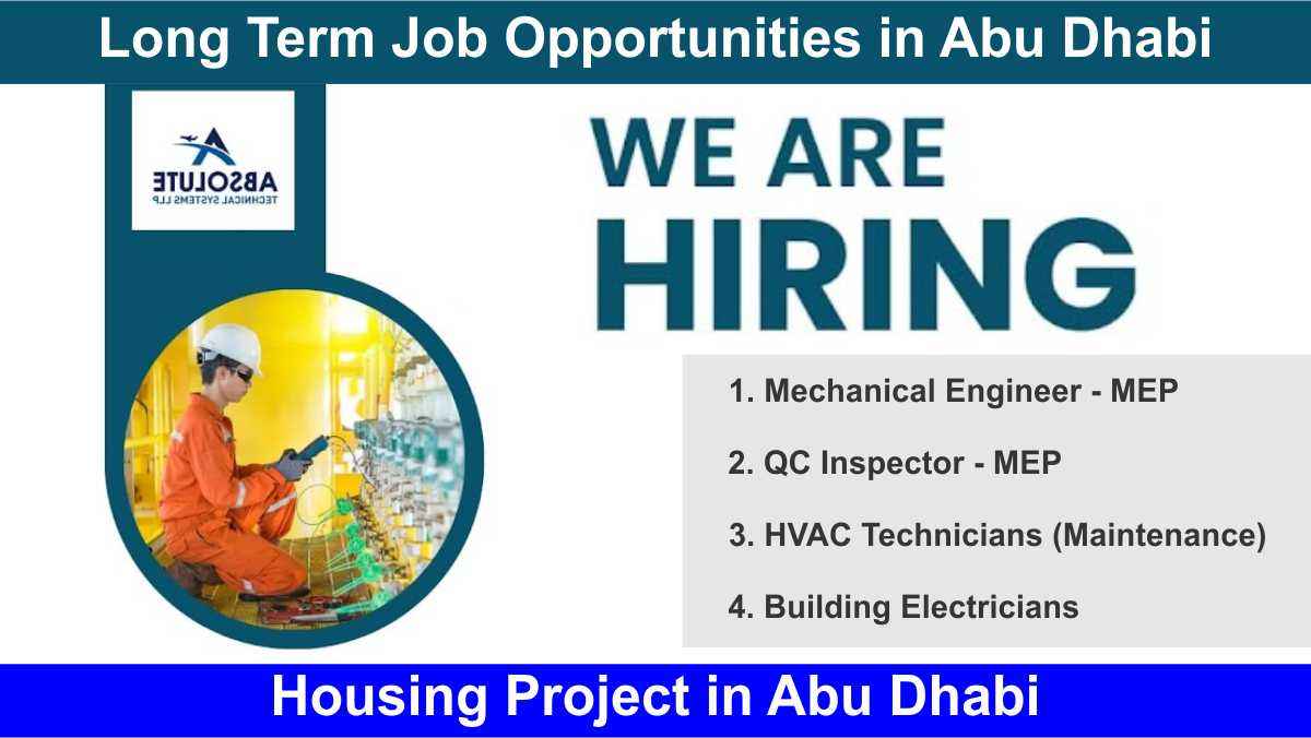 Long Term Job Opportunities in Abu Dhabi