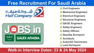 Free Recruitment For Saudi Arabia
