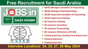 Free Recruitment for Saudi Arabia