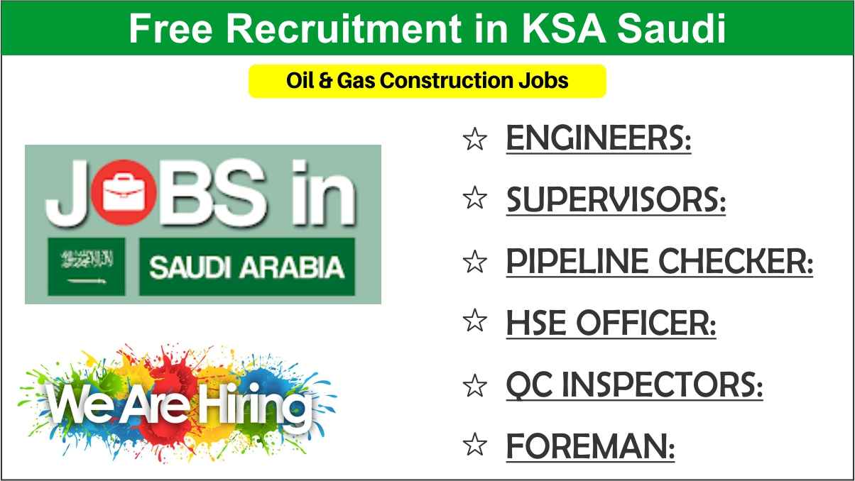 Free Recruitment in KSA Saudi