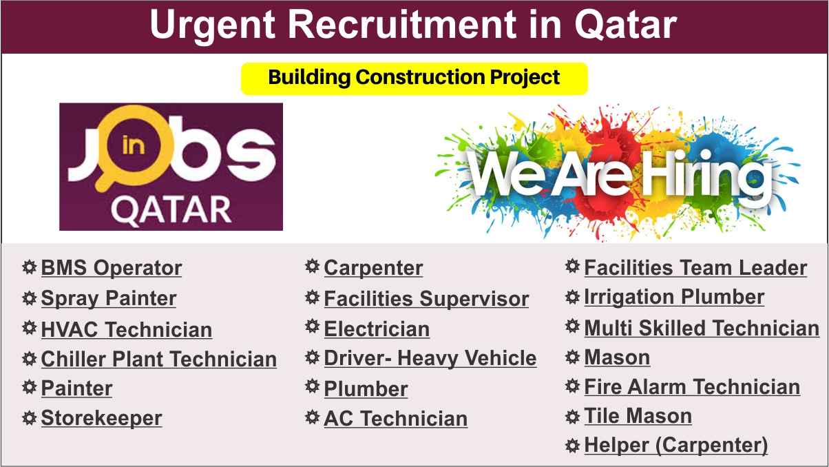 Urgent Recruitment in Qatar