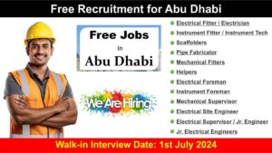 Free Recruitment for Abu Dhabi