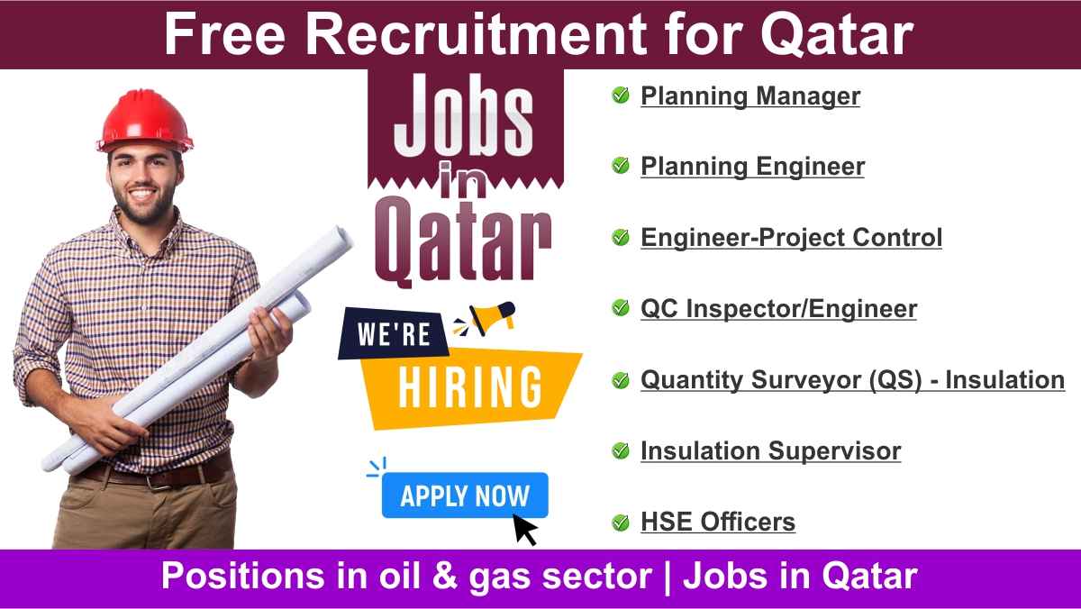 Free Recruitment for Qatar