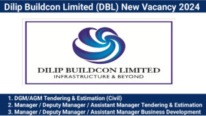 Dilip Buildcon Limited (DBL) New Vacancy 2024 | Construction Jobs In New Delhi