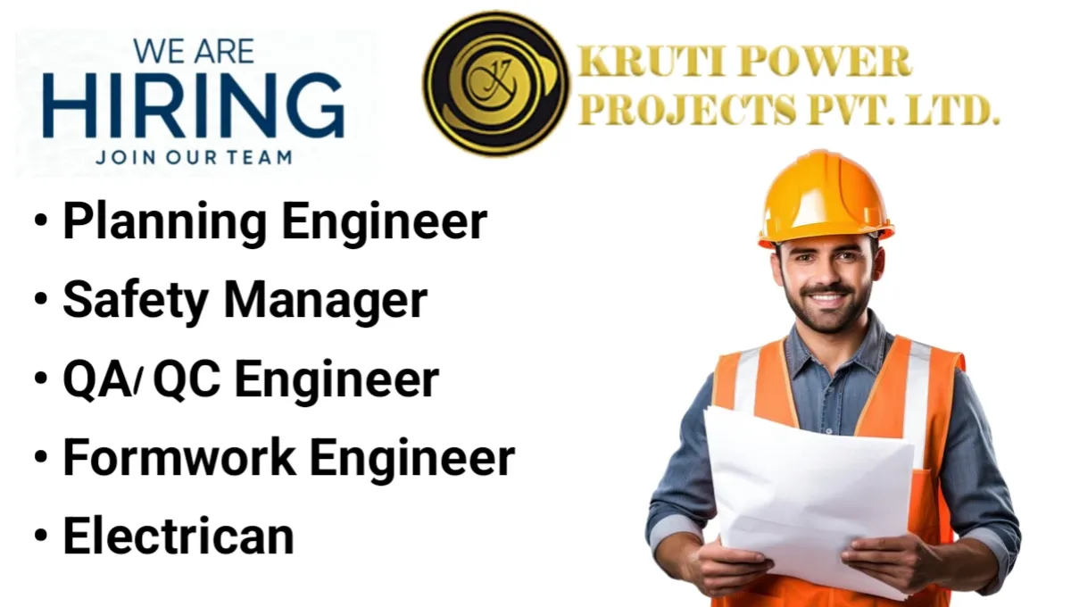 Kruti Power Projects Pvt Ltd Urgent Hiring 2024 | QA/QC Engineer Jobs 2024