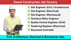 Daoud Construction Job Vacancy