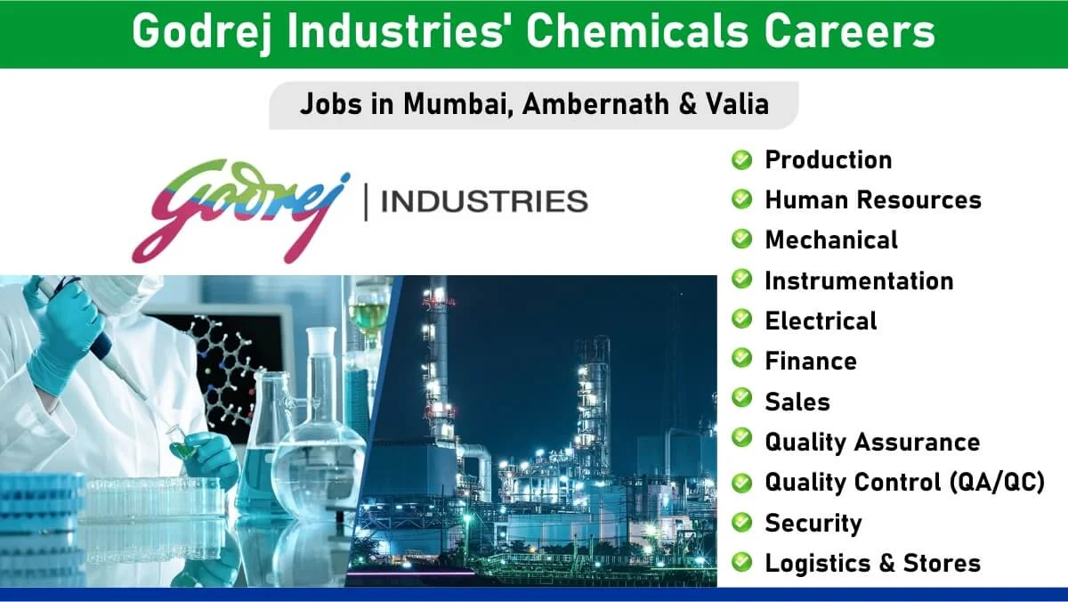 Godrej Industries’ Chemicals New Vacancy 2024 | Mechanical Engineer Jobs Near Me