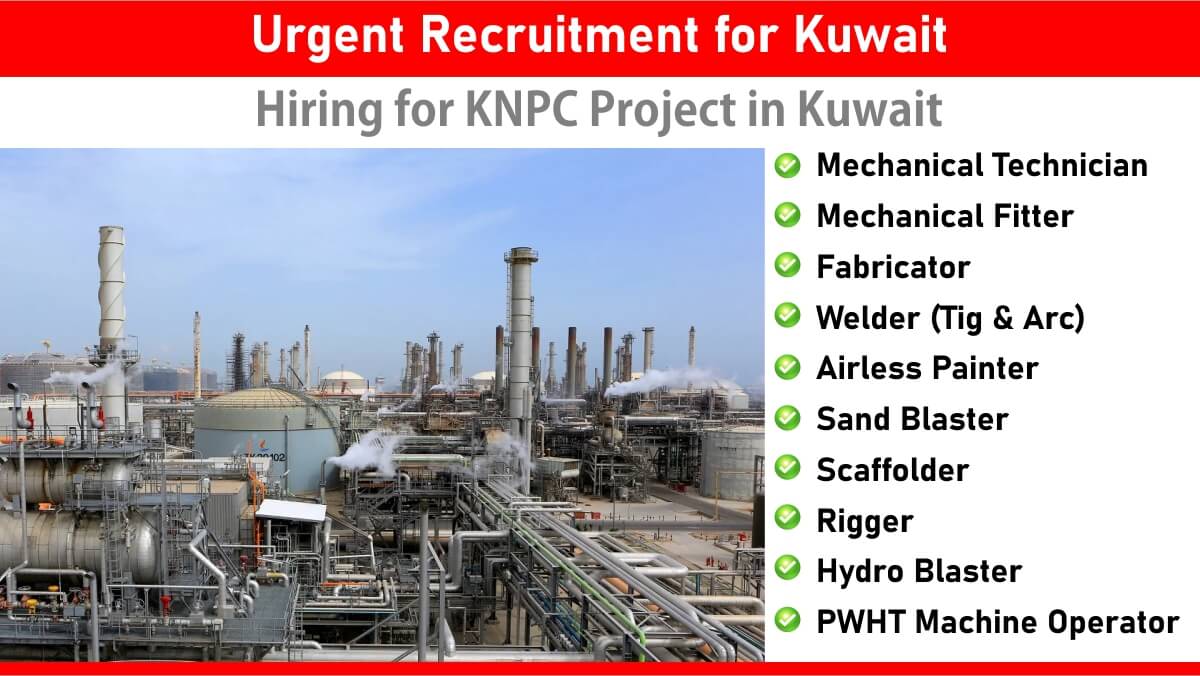 Urgent Recruitment for Kuwait