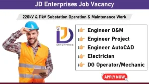 JD Enterprise Urgent Hiring 2024 | For ITI, Diploma, B.E, B.Tech | Location: Becharaji, Mahesana, Gujarat