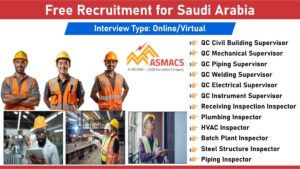 Free Recruitment for Saudi Arabia