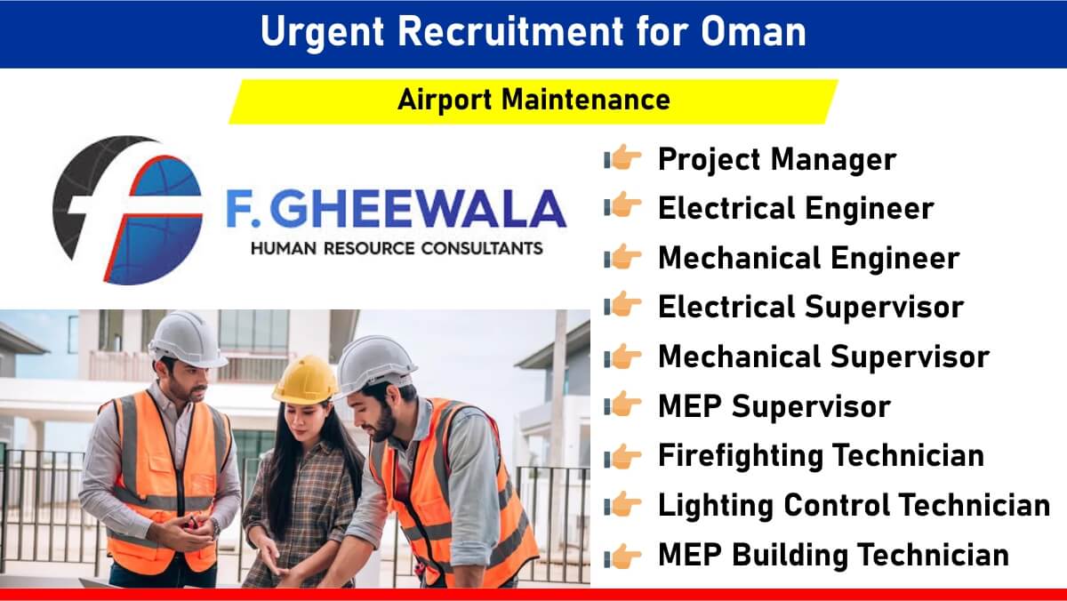 Urgent Recruitment for Oman