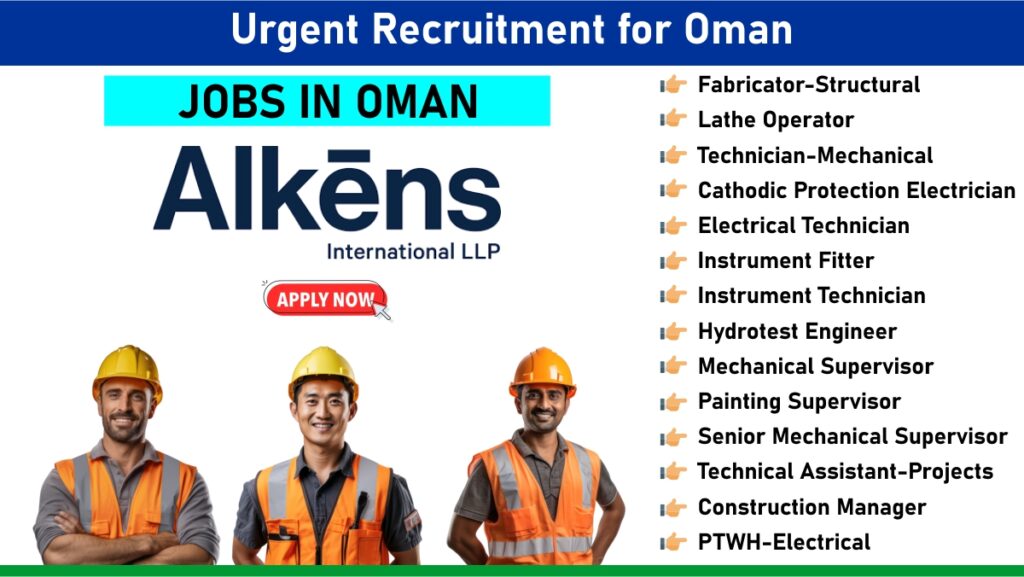 Urgent Recruitment for Oman