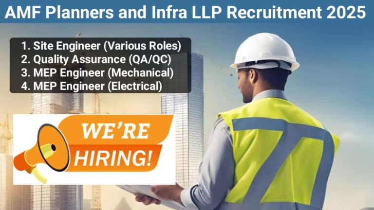 AMF Planners and Infra LLP Hiring 2025 | Construction Jobs In Mumbai