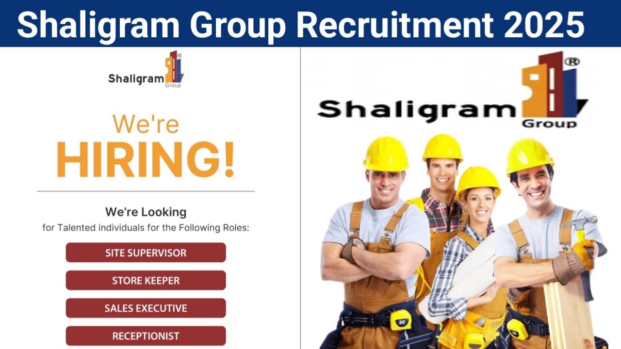 Construction and Real Estate Jobs in Ahmedabad – Site Supervisor, Store Keeper, Sales Executive, and Receptionist Openings at Shaligram Group