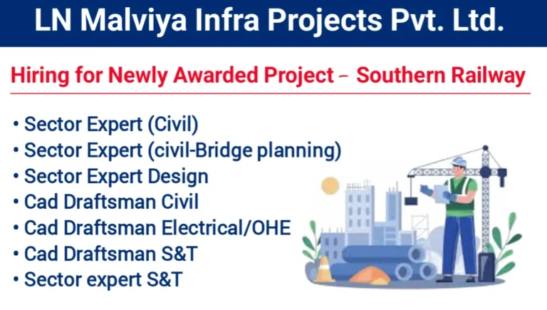Infrastructure Jobs in Kerala – Civil Engineer, CAD Draftsman, S&T Expert, and More Openings