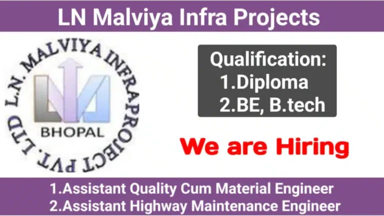L.N. Malviya Infra Projects: Exciting Opportunities for Quality & Highway Maintenance Engineers in Meghalaya