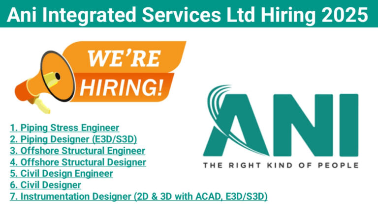 Ani Integrated Services: Exciting Opportunities for Engineers & Designers in Ahmedabad