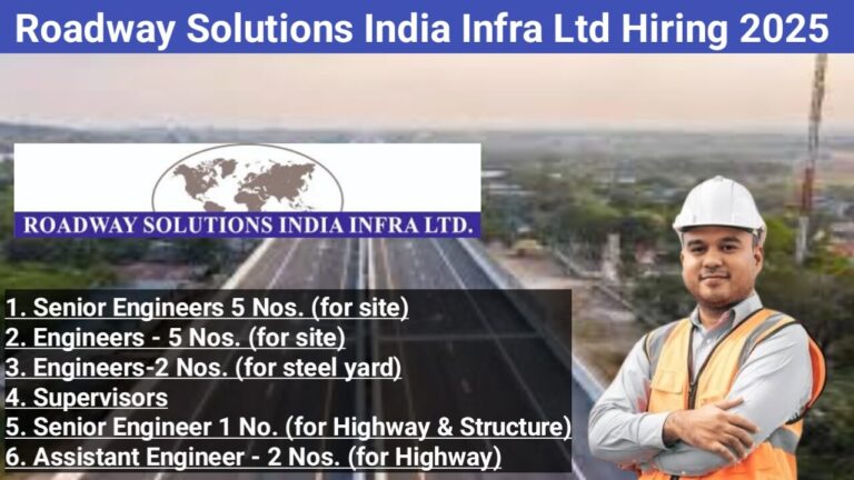 Roadway Solutions India Infra: Exciting Opportunities for Highway & Structure Professionals in Pune Ring Road Project