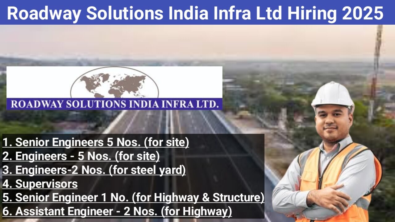 Roadway Solutions India Infra: Exciting Opportunities for Highway & Structure Professionals in Pune Ring Road Project