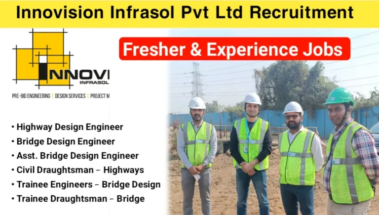 Innovision Infrasol Pvt Ltd – Hiring 2025 for Highway & Bridge Design Engineers, Draughtsman, and Trainees | Navi Mumbai