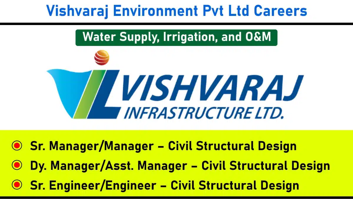 Vishvaraj Environment Pvt Ltd Recruitment 2025 | for Civil Structural Design Professionals in Nagpur 