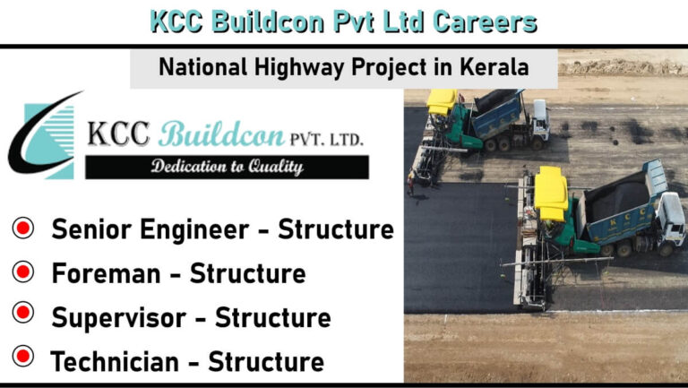 KCC Buildcon Pvt Ltd Careers