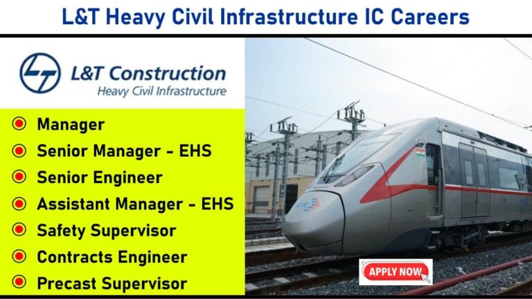 L&T Heavy Civil Infra IC Hiring – EHS, Contracts, and Precast Roles for Metros & High-Speed Rail Projects