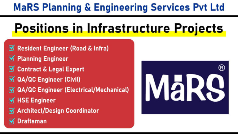 MaRS Planning & Engineering Services Pvt Ltd Vacancy
