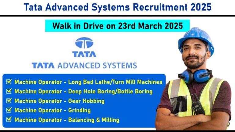 Tata Advanced Systems Recruitment 2025