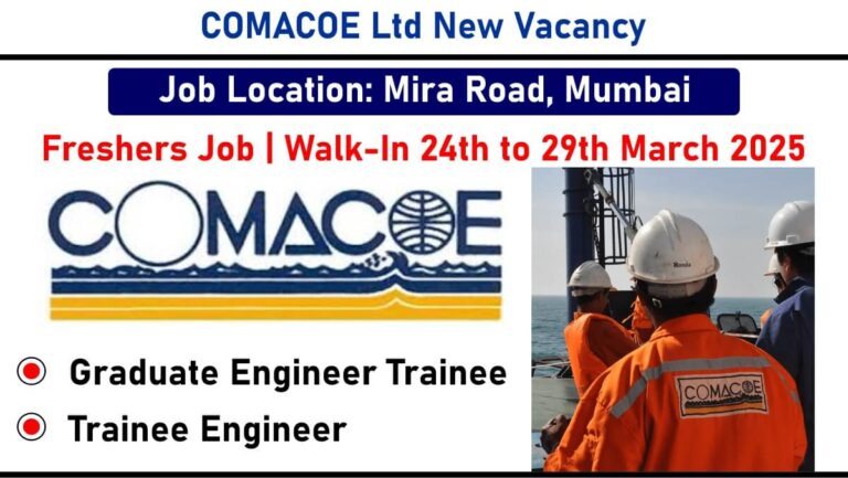COMACOE Ltd Hiring 2025