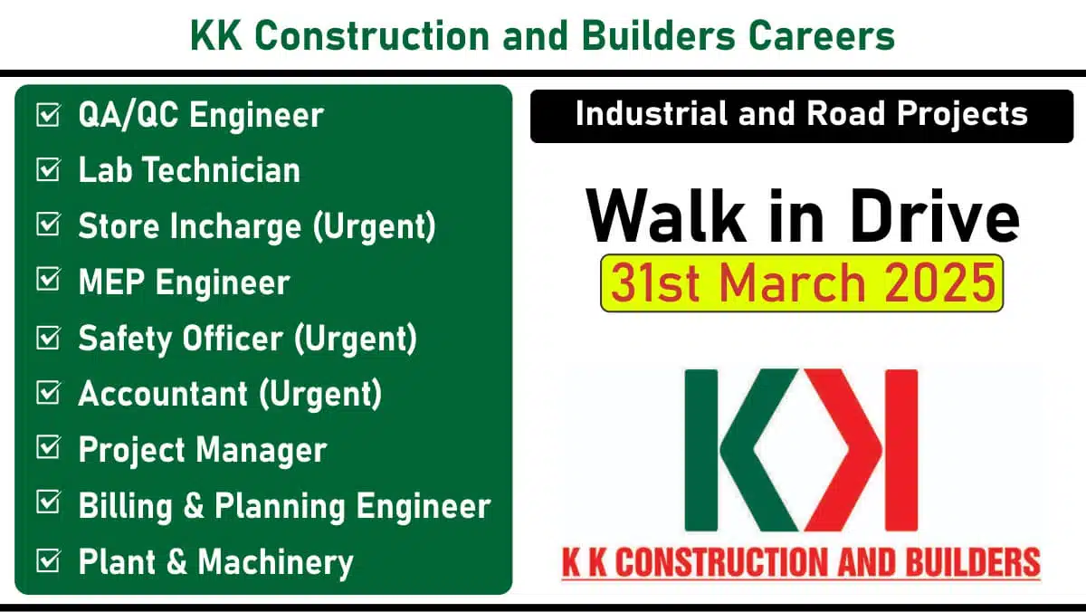 Construction Jobs, Walk-In Drive Greater Noida, QA/QC Engineer Jobs, Road Project Careers, Industrial Construction Hiring