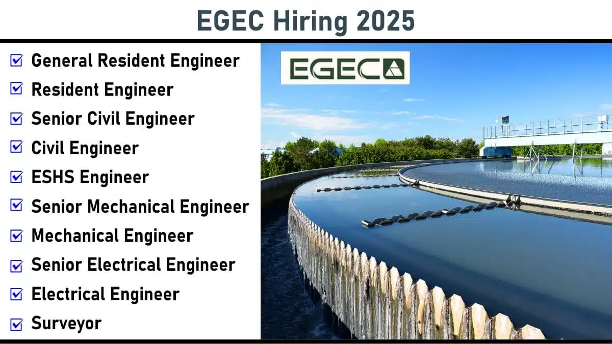 European Geothermal Energy Council Hiring 2025 | for Water & Wastewater Projects in Qena and Sohag