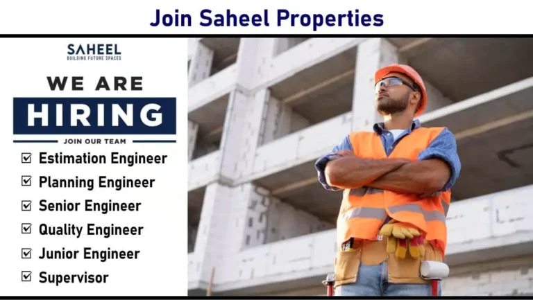 Saheel Properties Urgent Hiring 2025 | Construction Jobs In Pune