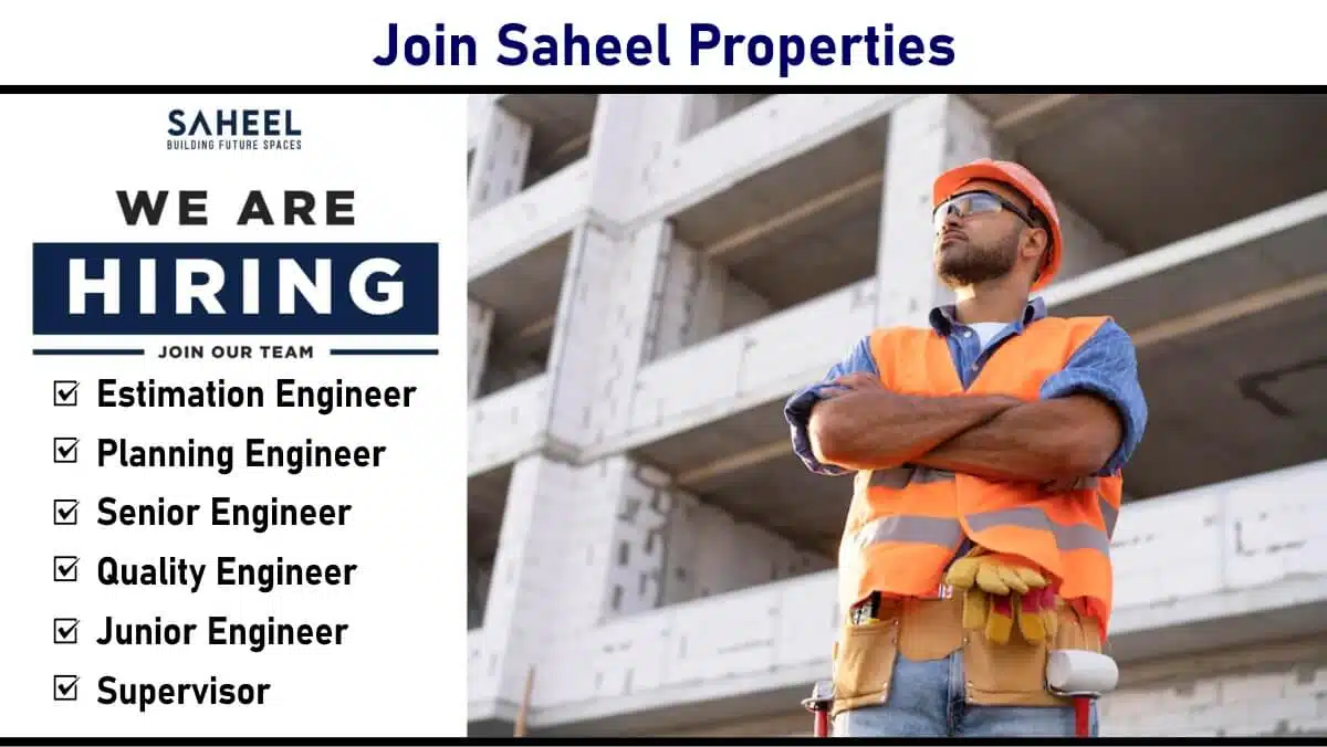 Saheel Properties Urgent Hiring 2025 | Construction Jobs In Pune