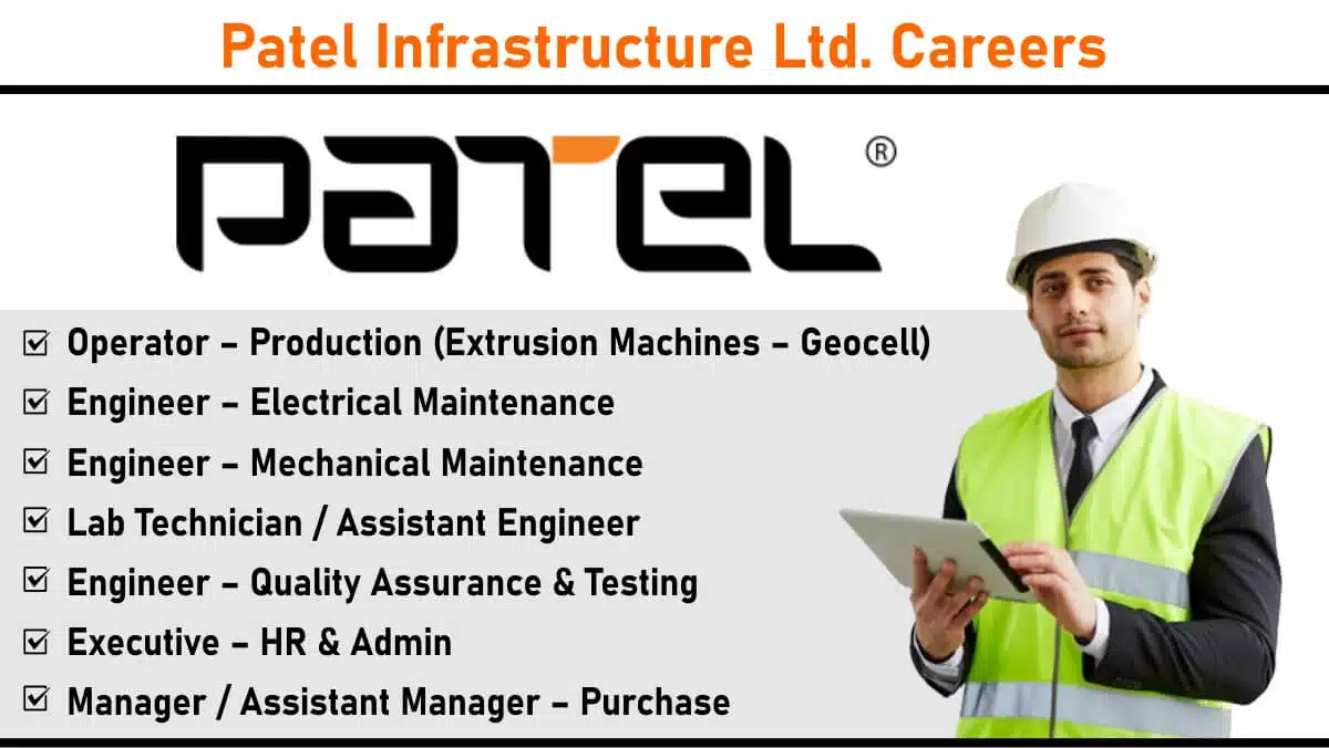 Patel Infrastructure Ltd Hiring 2025 | Electrical Engineer Jobs Near Me