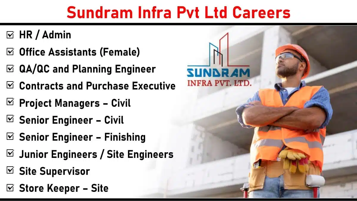 Sundram Infra Pvt Ltd Vacancy 2025: Construction Jobs In Mumbai