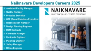 Naiknavare Developers Recruitment JUne 2025 | Construction Jobs In Pune