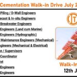 ITD Cementation Walk-in Interview July 2025 | Civil & Mechanical Engineer Jobs for Marine Projects