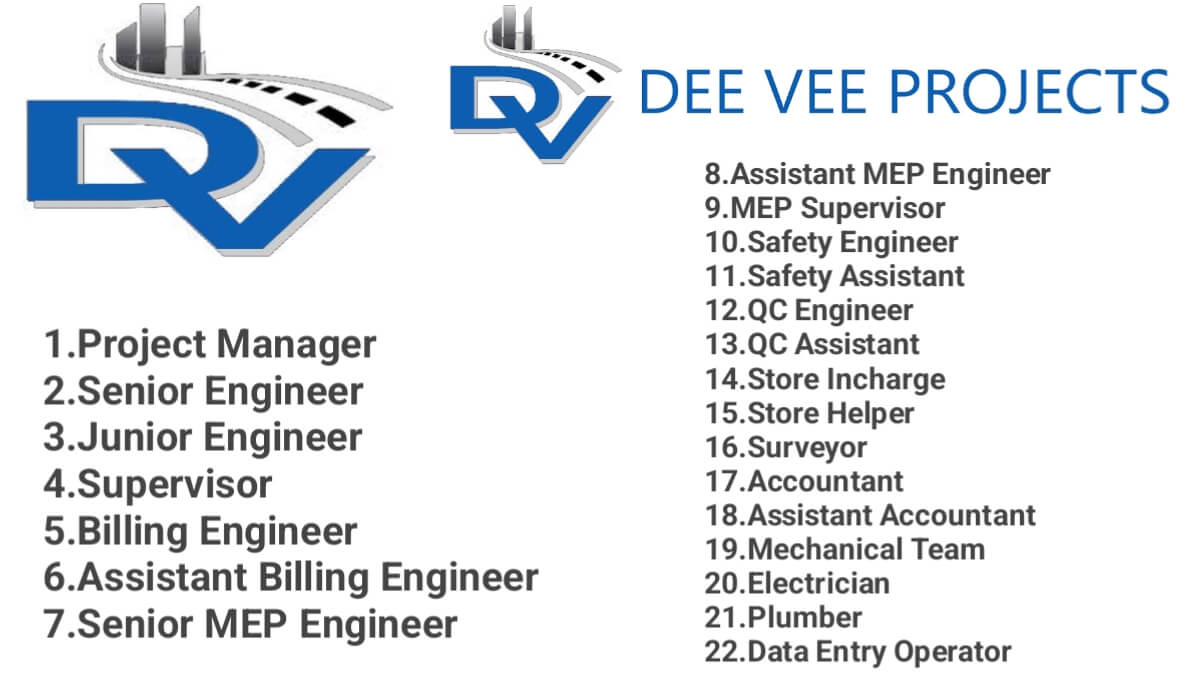 Dee Vee Projects Ltd Hiring 2025 | Supervisor Jobs In Chhattisgarh, India