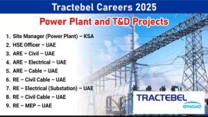 Tractebel Recruitment 2025 | Power Plant & Substation Vacancies