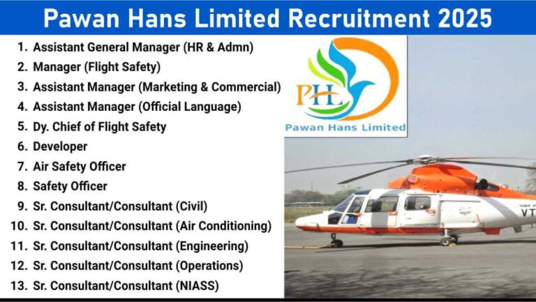 Pawan Hans Limited Recruitment September 2025 | For Engineering & Operations Consultant Jobs